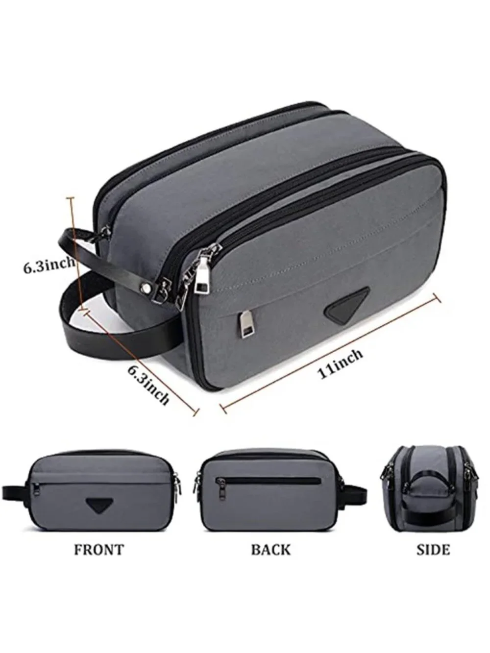 Large Travel Toiletry Bag Water Resistant Shaving Kit Makeup Cosmetic Organizer